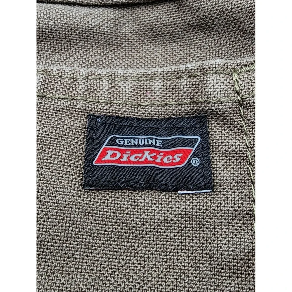 Mens Y2K Dickies Tan Khaki Brown Canvas Carpenter Work Pants Size 40x30 - Picture 4 of 16